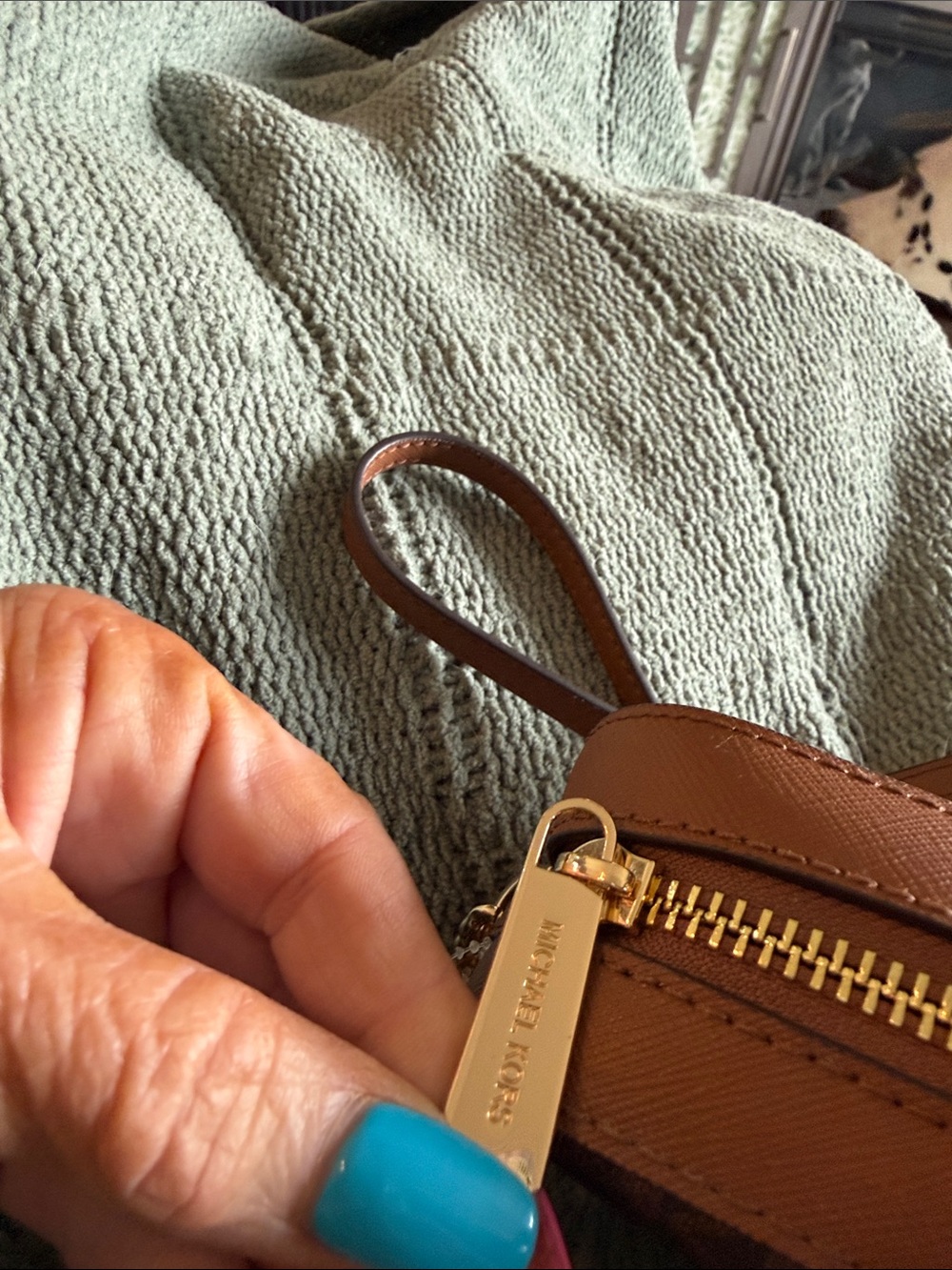 Michael Kors Brown and Tan Crossbody Camera Bag - Picture 5 of 7